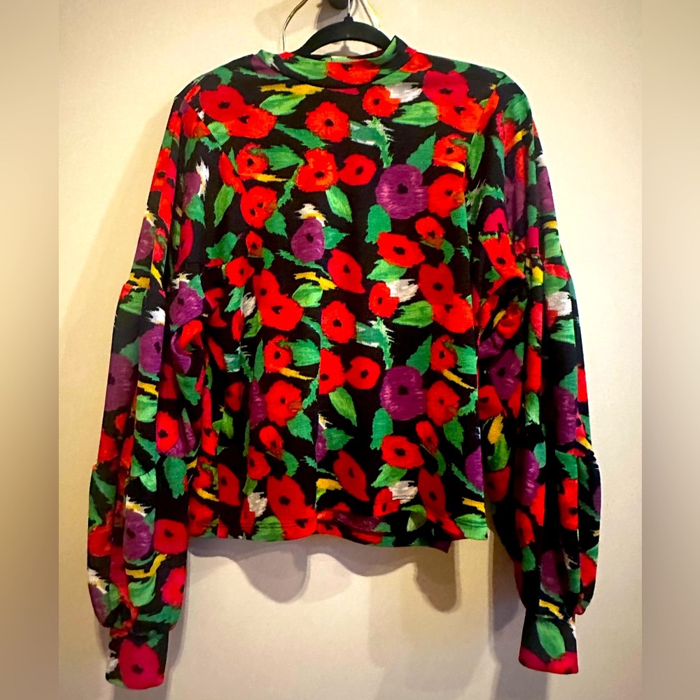 ZARA COLLECTION OVERSIZED FLORAL BLOUSE